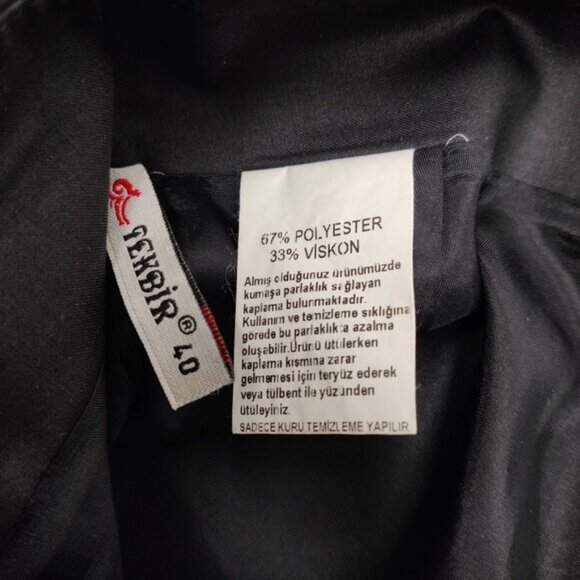 Tekbir Women's Black Maxi Skirt Size EU 40 Single Slit Whimsical Whimsigoth - Picture 5 of 8